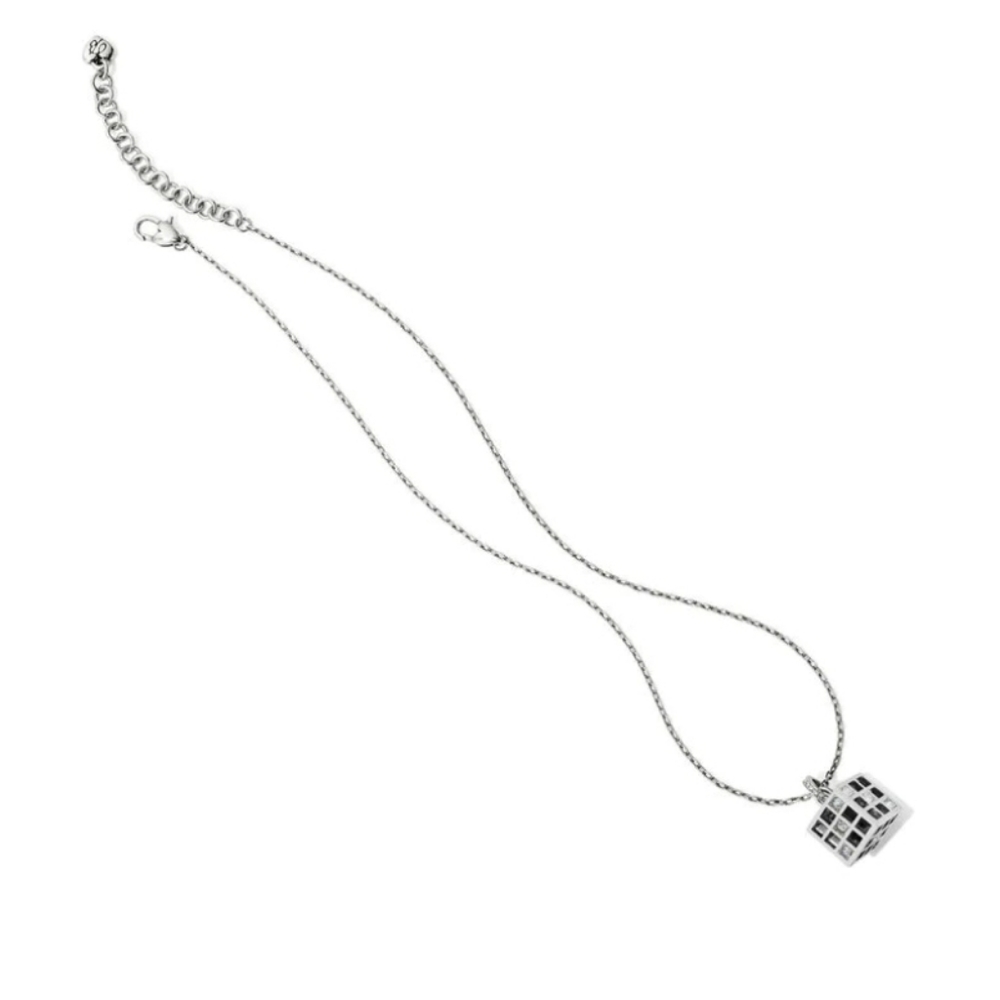 BONJOUR CUBE PENDANT NECKLACE